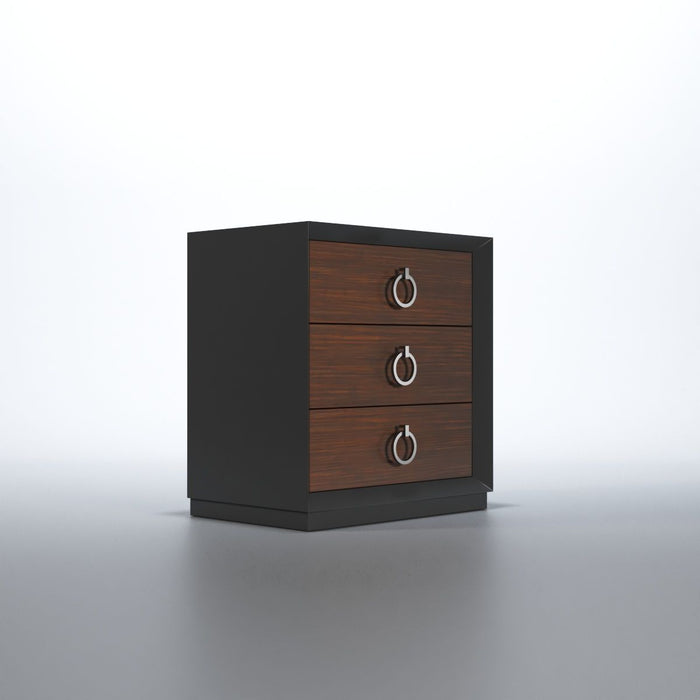 Emporio - Nightstand - Black / Dark Brown Franco Spain