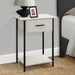 Contemporary 2 Tier Accent Table With Storage Drawer 8th Street