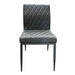 Cargo - Chair - Gray Synthetic Leather & Gunmetal ACME