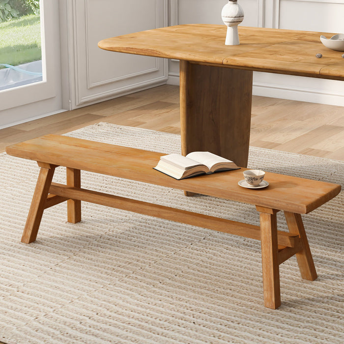 Farmhouse Dining Bench Home Essentials