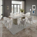 Charity - Dining Table - Natural Marble Top & Gray Oak ACME