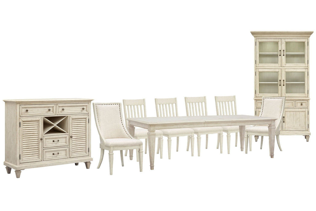 Newport - 9 Piece Extendable Rectangular Dining Table Set Magnussen Furniture