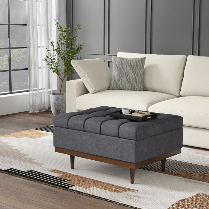 Mariah - Upholstered Lift Top Table Storage Ottoman Simpli-Home