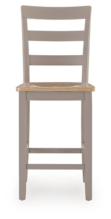 Harperfeld - Barstool (Set of 2) - Natural / Gray Signature Design by Ashley®