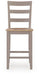 Harperfeld - Barstool (Set of 2) - Natural / Gray Signature Design by Ashley®
