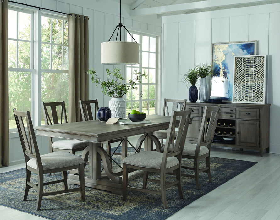 Paxton Place - Trestle Dining Table - Dovetail Gray Magnussen Furniture