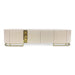 Lisbon - Media Cabinet - Silken Matte Cream Michael Amini
