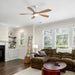 45" Ceiling Fan With DC Motor Smart App Control Quiet Reversible Operation Dimmable Lighting And Timer Daily Nest
