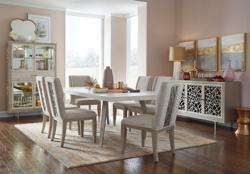 Lenox - Upholstered Host Side Chair (Set of 2) - Warm Silver Magnussen Furniture