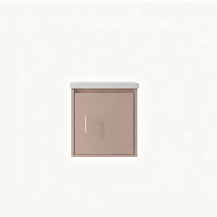 Floating Bathroom Vanity Combo, Wall Mounted Cabinet With Sink & Soft Close Doors For Small Bathrooms Home Essentials