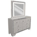 1 Piece Dresser With Diamond-Shaped Knob Handles, Bedroom Furniture - Cream Home Essentials