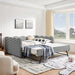 Gingham Daybed With USB Charging Port, Wave-Shaped Design Home Essentials