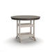 Vista Highlands - Round Counter Table With Umbrella Option - Brown / White Signature Design by Ashley®