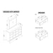 Gigi - Mirror With LED Lights, Large Scale Design For Dressers - Gold Global Furniture USA