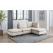 Upholstered Modular Sectional With Tall Legs, Medium Firm Seat Home Essentials