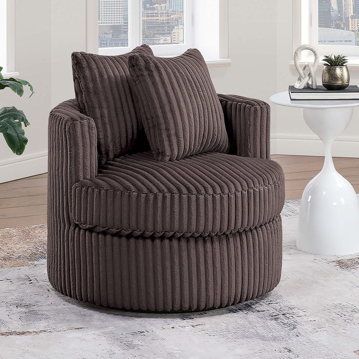 Swivel Upholstered Accent Chair For Living Room Home Essentials