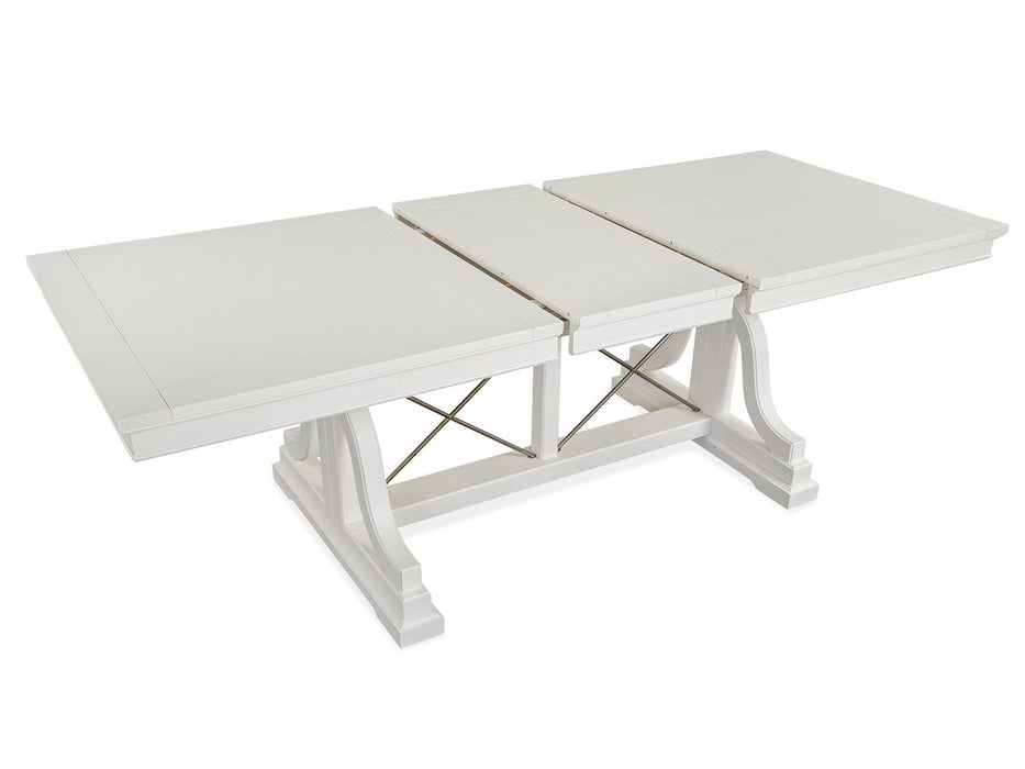 Heron Cove - Trestle Dining Table - Chalk White Magnussen Furniture