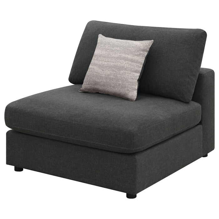 Duncan- Armless Chair With Removable Cushions Furniture Max