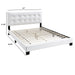 Contemporary Style Bed, Rectangle Headboard Home Essentials