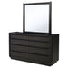 Bangor - 8 Drawer Dresser With Mirror Set - Black Furniture Max