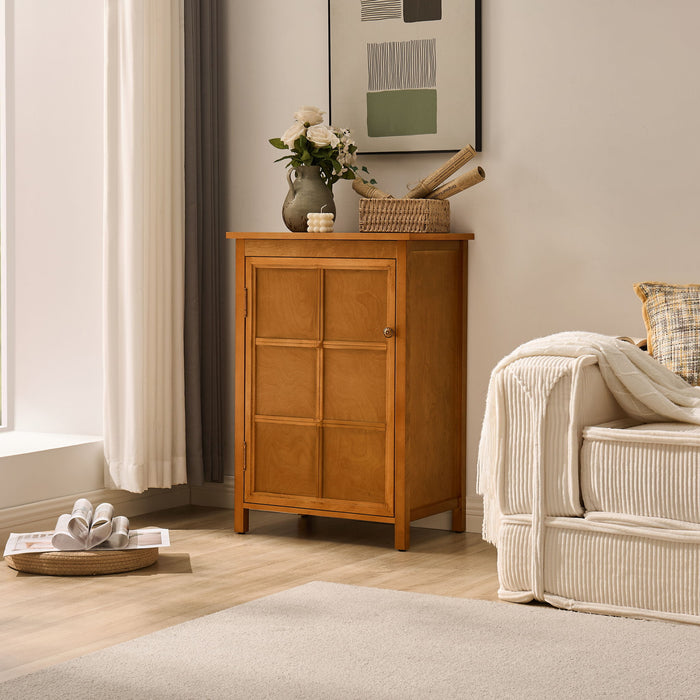 Floor Cabinet With Doors & Adjustable Shelf, Storage Cabinet For Entryway Home Essentials