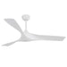 52" Ceiling Fan With Remote Control, Quiet Reversible DC Motor, For Indoor Outdoor Use - White Daily Nest