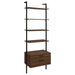 Wendell - 4 Shelf Storage Wall Bookshelf - Walnut Furniture Max