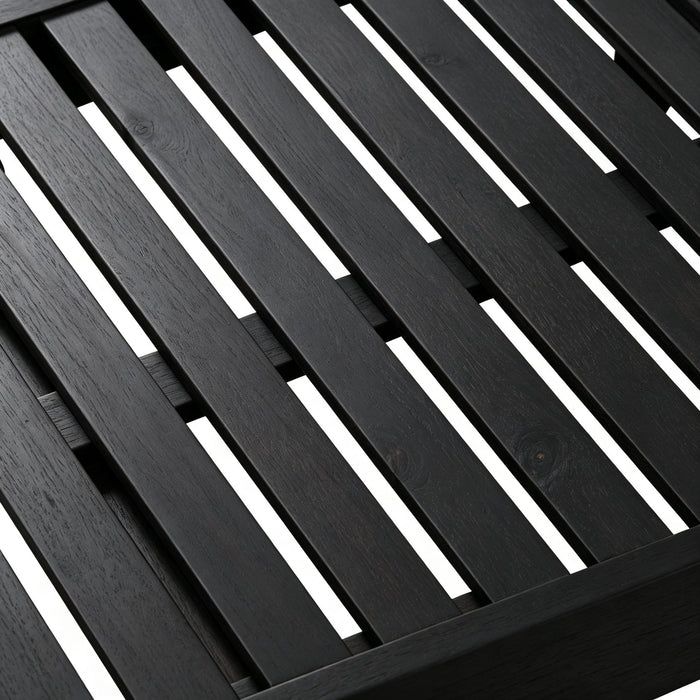 Ariana - Chaise Lounge With Cushion For Outdoor - Black Noble House