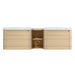 Wall Mounted Bathroom Vanity With Sink And Storage Shelves, Soft Close Doors Home Essentials