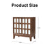 Double Door Cabinet - Walnut Home Essentials