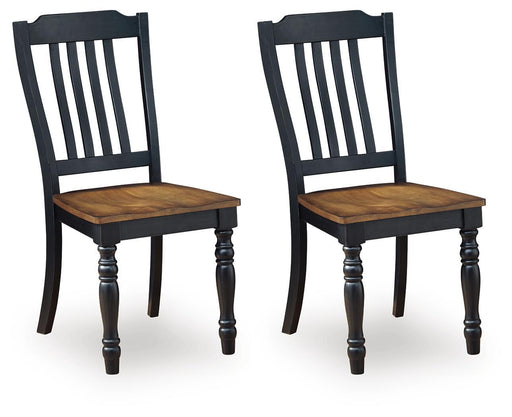 Clorazi - Dining Room Side Chair (Set of 2) - Black / Brown Signature Design by Ashley®
