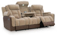 Mixed Motion - Power Reclining Sofa With Adjustable Headrest Signature Design by Ashley®