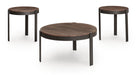 Horizon Hills - Occasional Table Set (Set of 3) - Brown / Black Signature Design by Ashley®