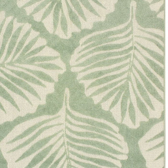 Floral Indoor / Outdoor Area Rug - Green / Ivory