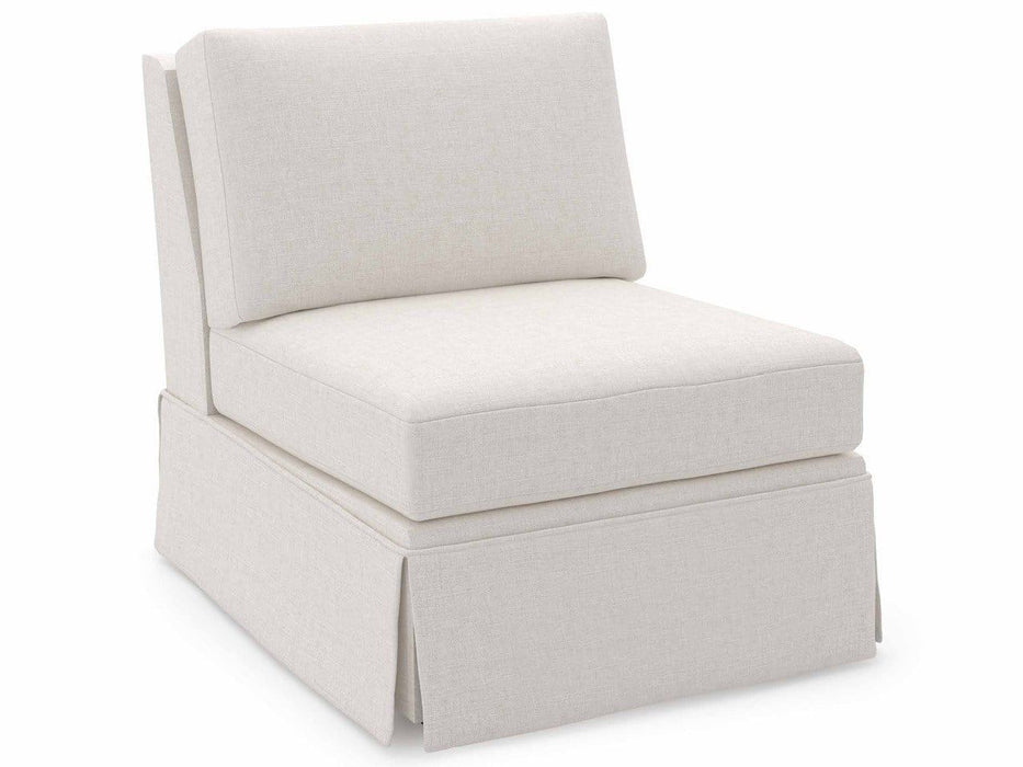 Madison - Skirted Armless Chair, Special Order - White Universal Furniture