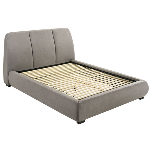 Modern Upholstered Platform Bed With Tufted Headboard Furniture Max