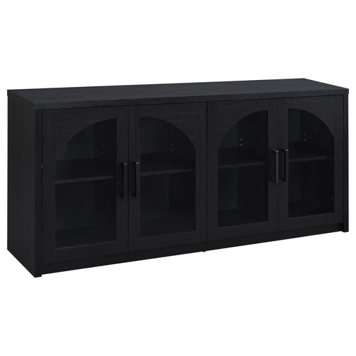 Shayne - 4 Door Sideboard With Arched Doors - Black Furniture Max