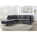 Upholstered Modular Sectional & Tall Legs Home Essentials