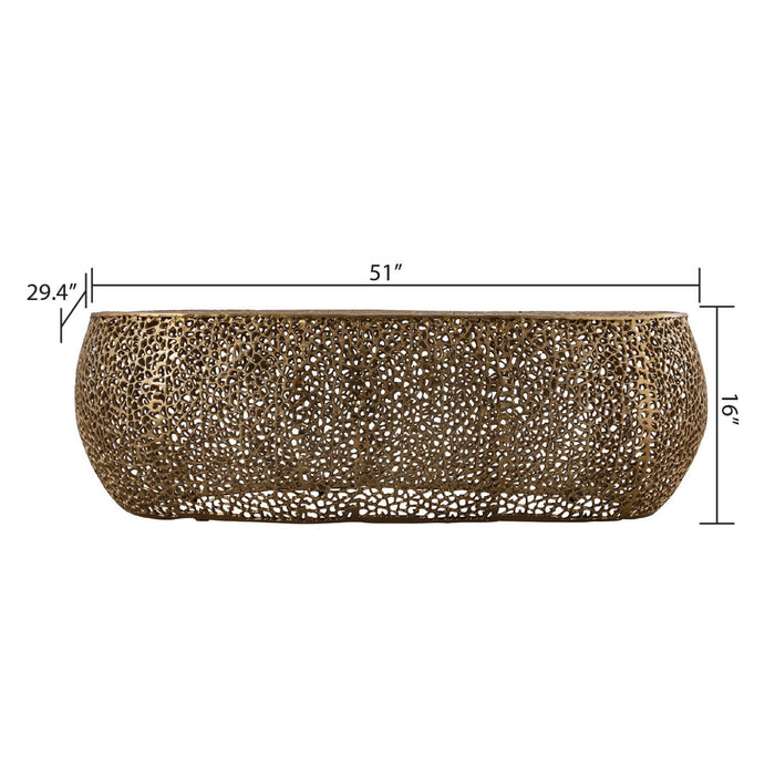 T3601 - Modern Oval Coffee Table Matrix Furniture Group