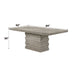 Faustine - Dining Table - Salvaged Light Oak ACME