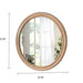 Round Wall Mirror With Ribbed Frame Daily Nest