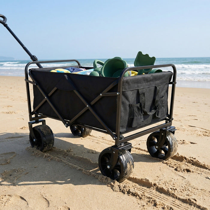 Wagons Carts Heavy Duty Foldable With Big Wheels