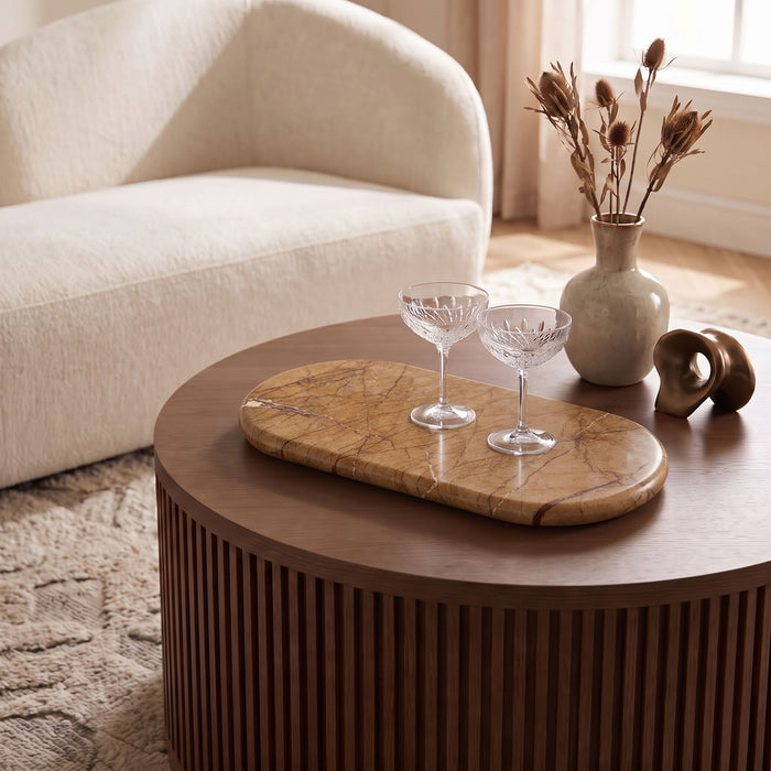 Carrell - Genuine Marble Tray Meridian Furniture