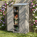 Outdoor Storage Shed With Vertical Tool Cabinet For Backyard Home Essentials