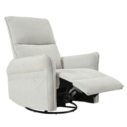 360° Swivel Rocker Recliner Chair, Swive Nursery Rocking Chair With Pull Ring, Glide Chair For Livin Room - Gray Home Essentials
