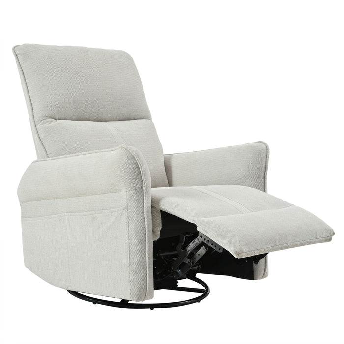 270° Power Swivel Rocker Glider Recliner Chair With USB Ports Home Essentials