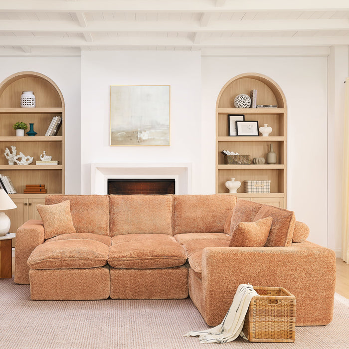 Sectional Sofa With Moveable Ottoman Home Essentials