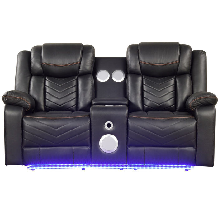 Challenger - LED Power Recliner Loveseat Matrix Furniture Group