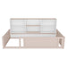 Platform Floor Bed With Guardrail Fence And Side Storage Shelves Home Essentials