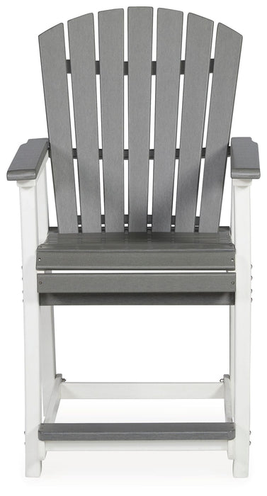 Transville - Barstool (Set of 2) - Gray / White Signature Design by Ashley®